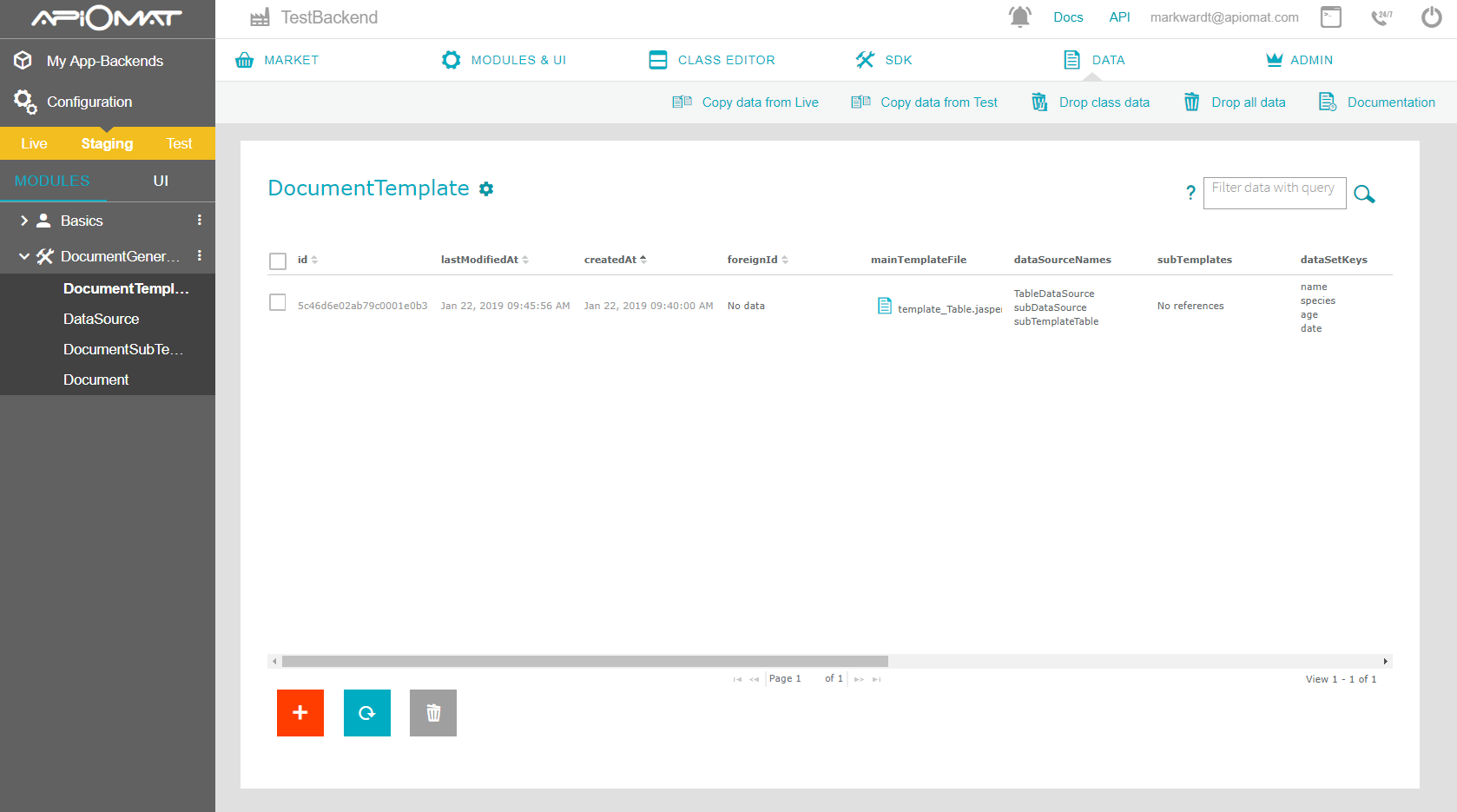 DocumentGenerator Module - ApiOmat Documentation